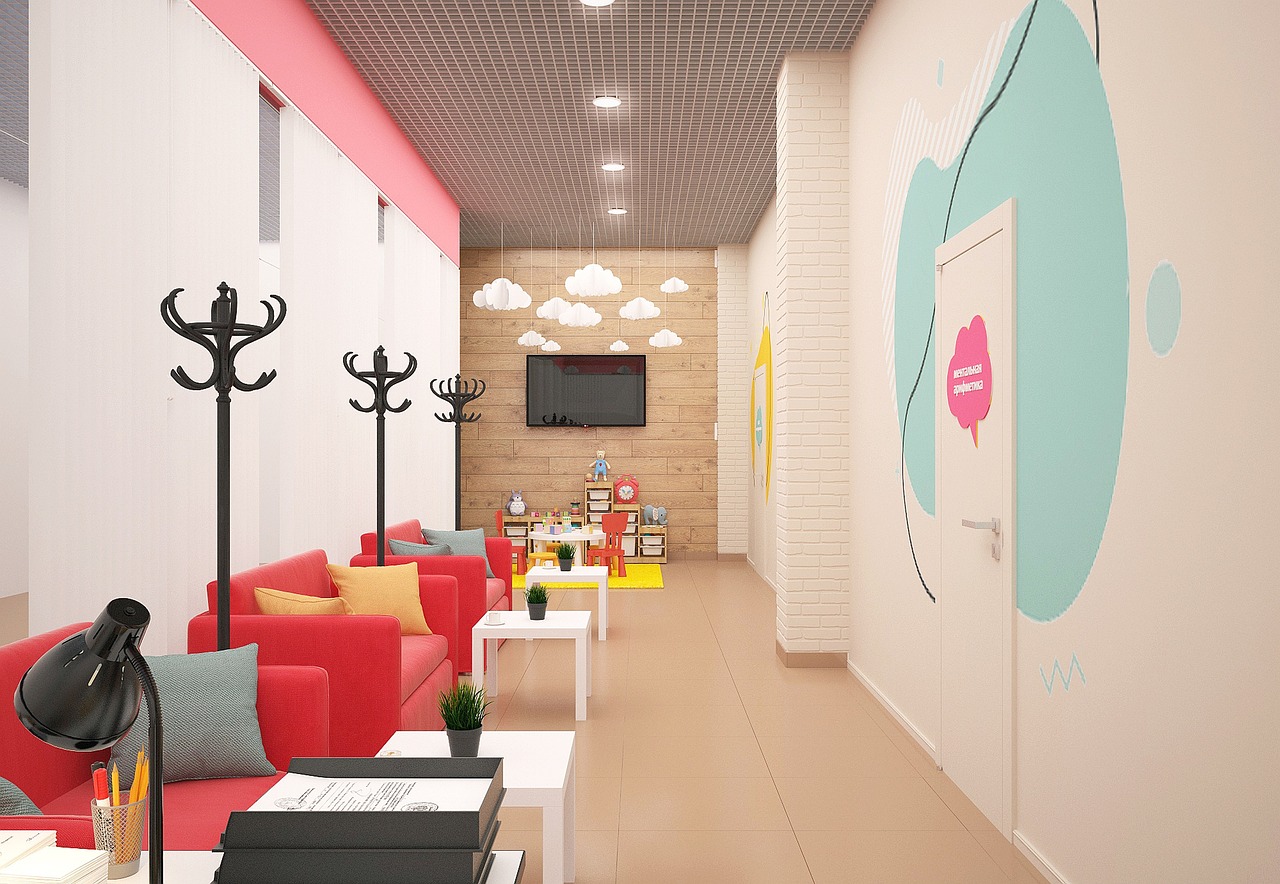luxury interior designers in Hyderabad children's public interior, 3d, the design hospitals